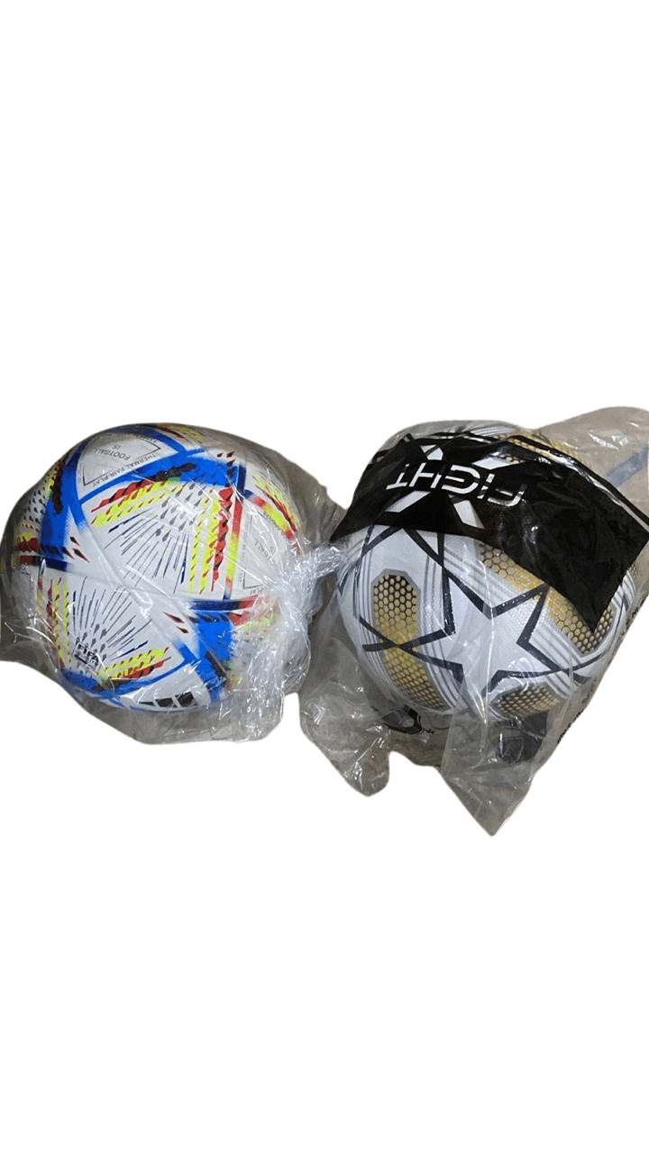 Wholesale export polybag packaging and master carton staging for match footballs